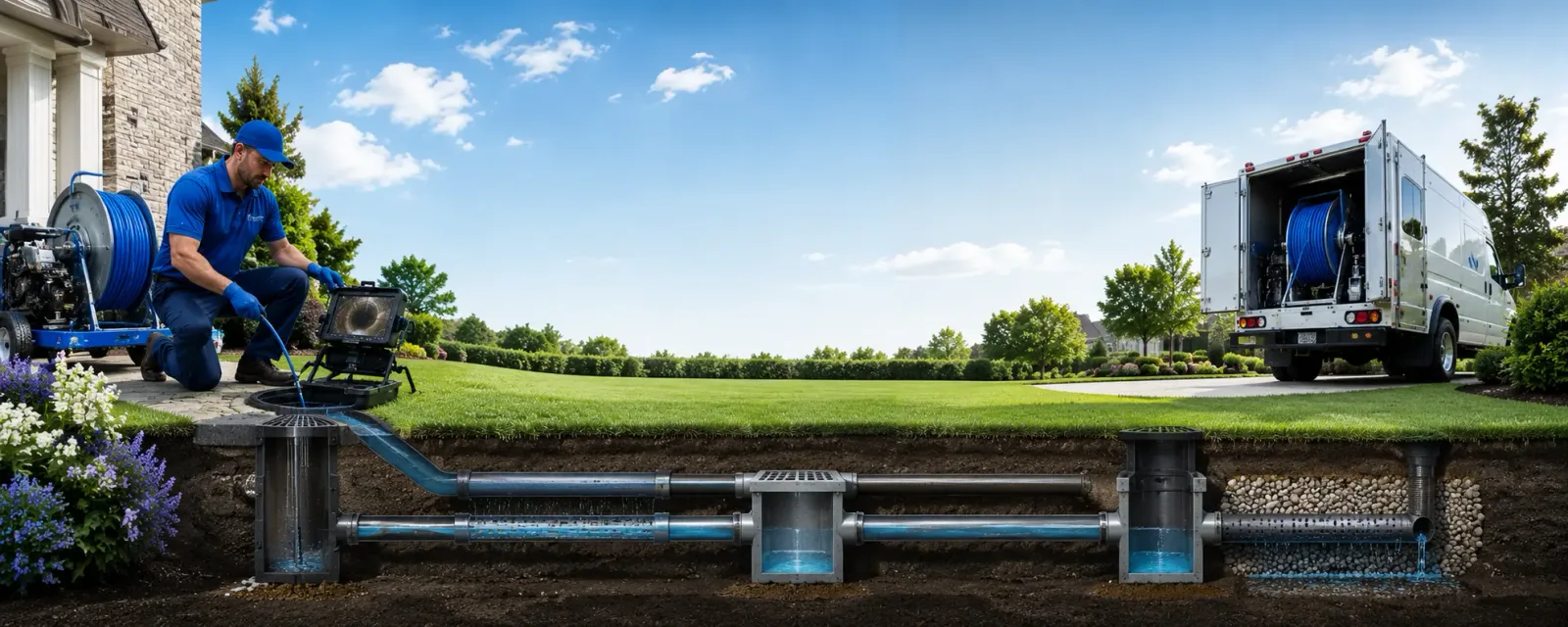 Outdoor drain cleaning information for Spreckels, CA